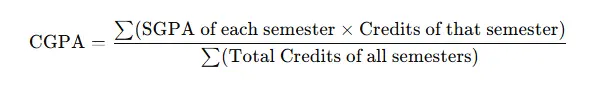 formula for CGPA